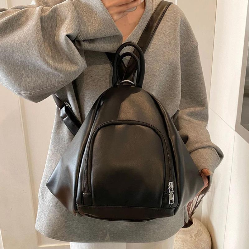 Schoolbag Internet Celebrity New Backpack Lightweight Women's Bag Versatile Fashion Multi-purpose Simple Large Capacity Shoulder Bag Messenger Bag