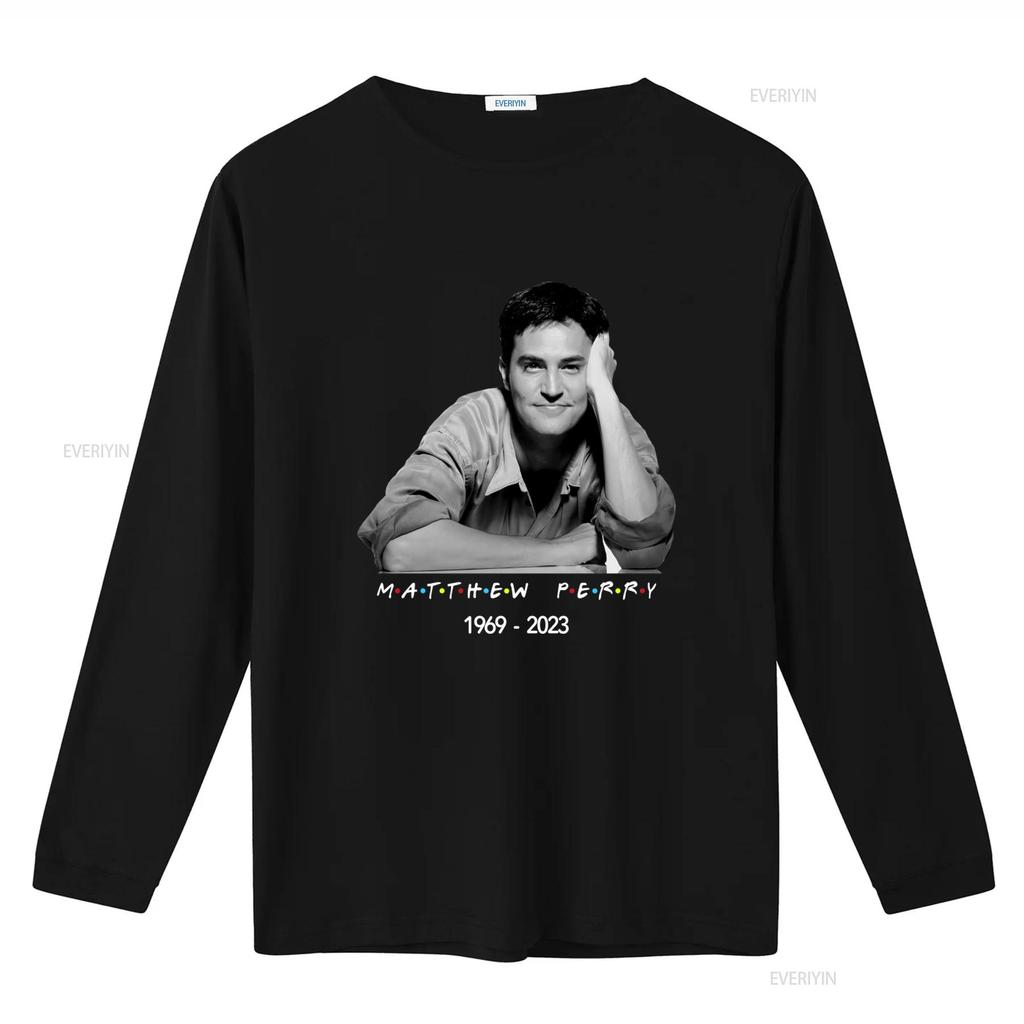 RIP Matthew Perry 1969 2023 Tribute T Shirt Chandler Bing Friends Design Comfortable Cotton Vintage Washed Stretched Breathable