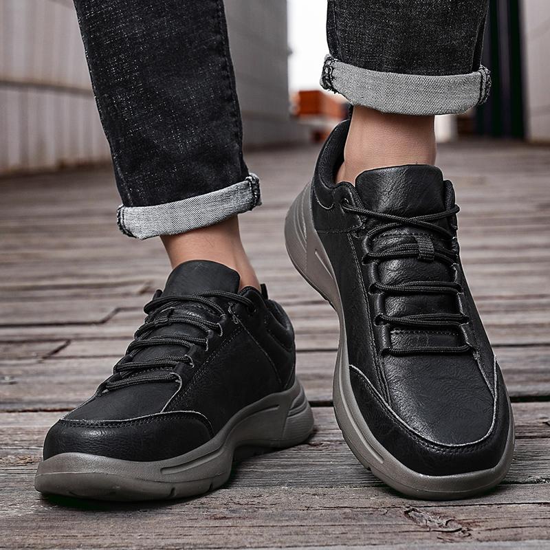 Fashion Business Shoes for Men Dress Leather Casual Shoes Hiking Outdoor Breathable Non-slip Sneakers Zapatos Hombre Casual Mannen