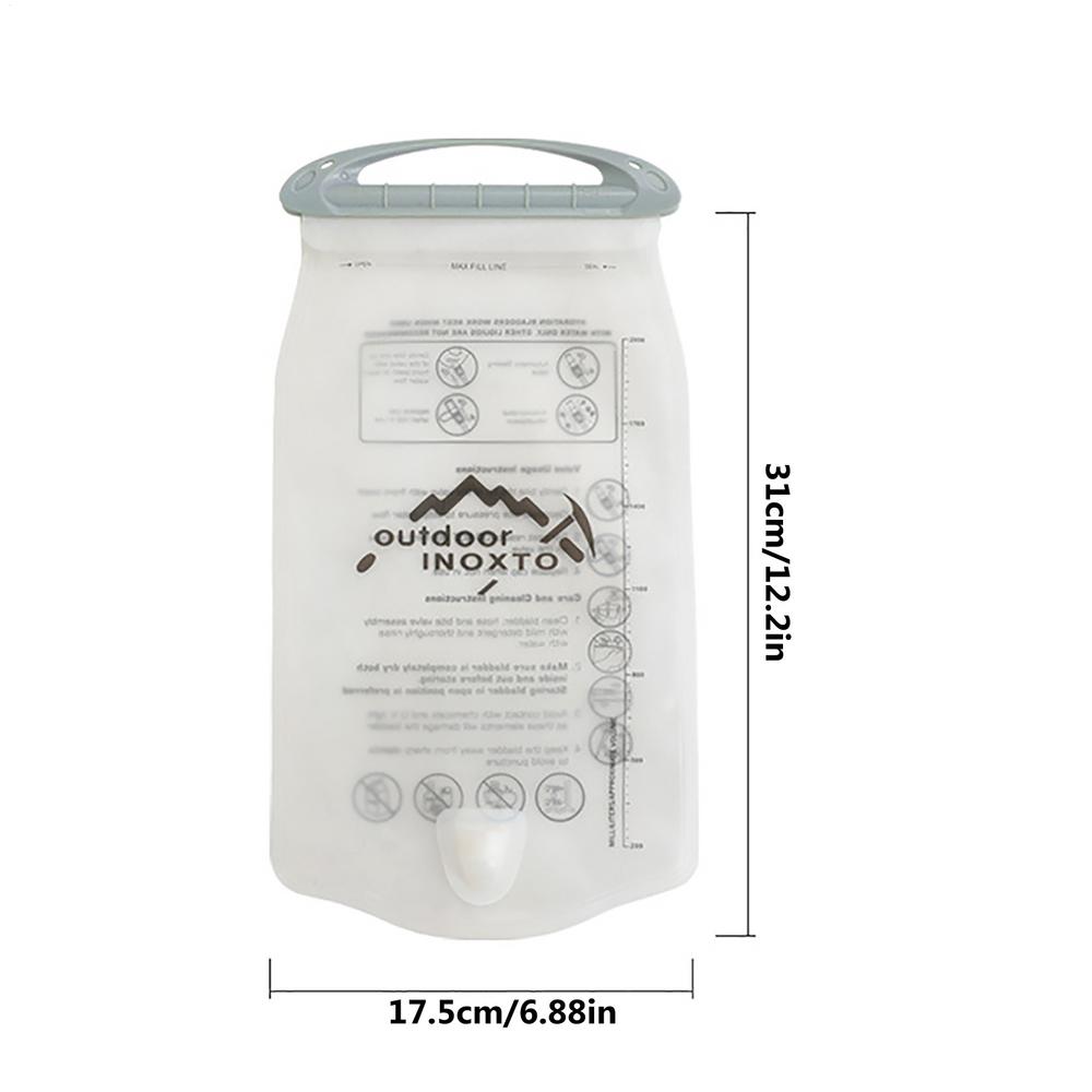 Hydration Bladder 1.5/2 Liter Water Reservoir Water Storage Bladder Bag Hydration Pack Replacement For Biking Climbing
