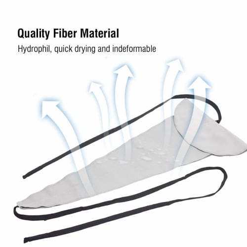 Reusable, Absorbent Cleaning Swab for Wind Instruments, Including Saxophone, Alto, Tenor Saxophone, and Flutes. Gray Saxophone Maintenance Tool.