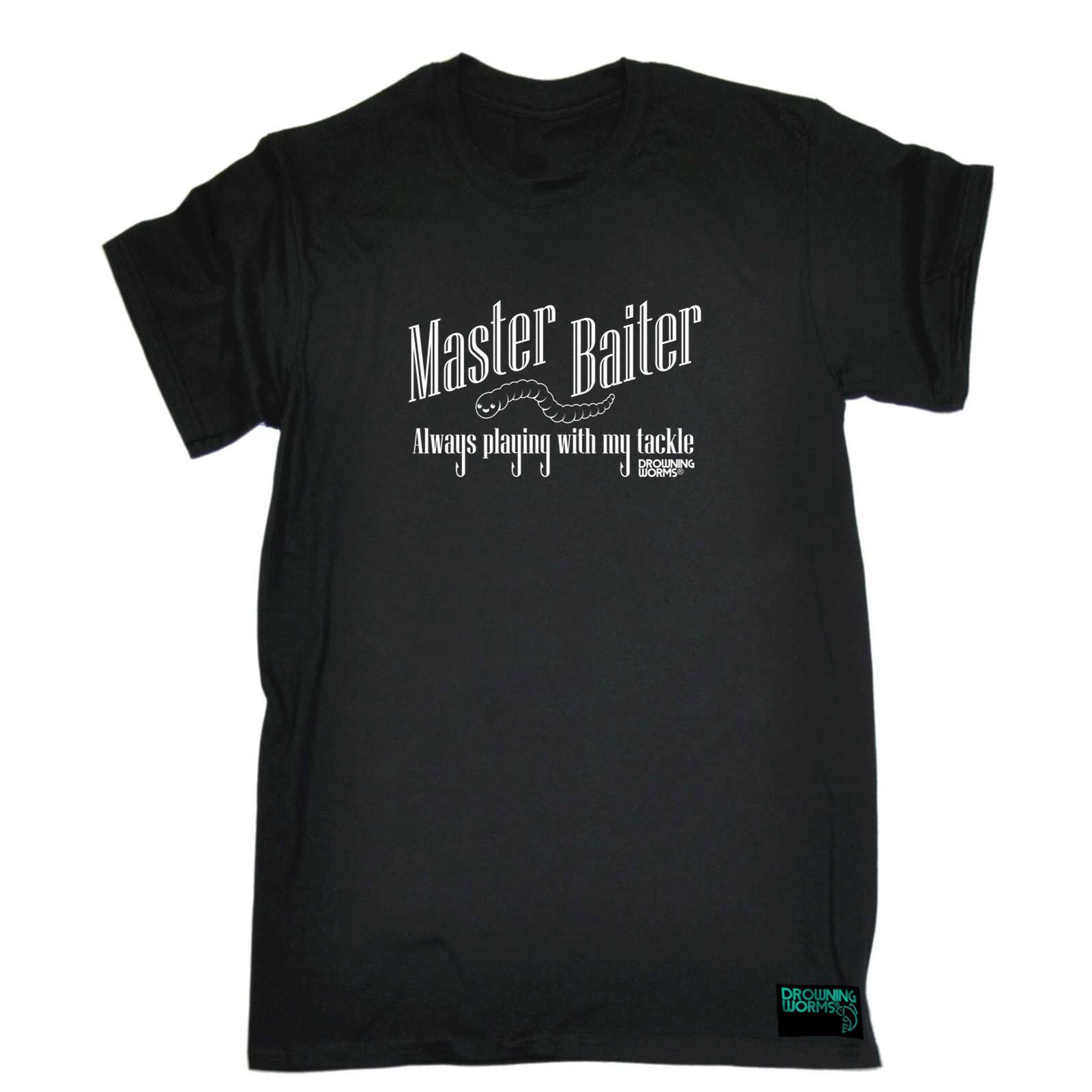 Fishing Dw Master Baiter - Mens Funny Novelty Top Gift 100% Cotton T-shirt Mens Tees Top 100% Cotton T-shirt Mens Tees Top Tshirts XL