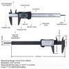 6 Zoll Digitaler Elektronischer Kohlefaser Messschieber mit LCD-Anzeige und Etui 0-150mm Messbereich Messschieber Messwerkzeug