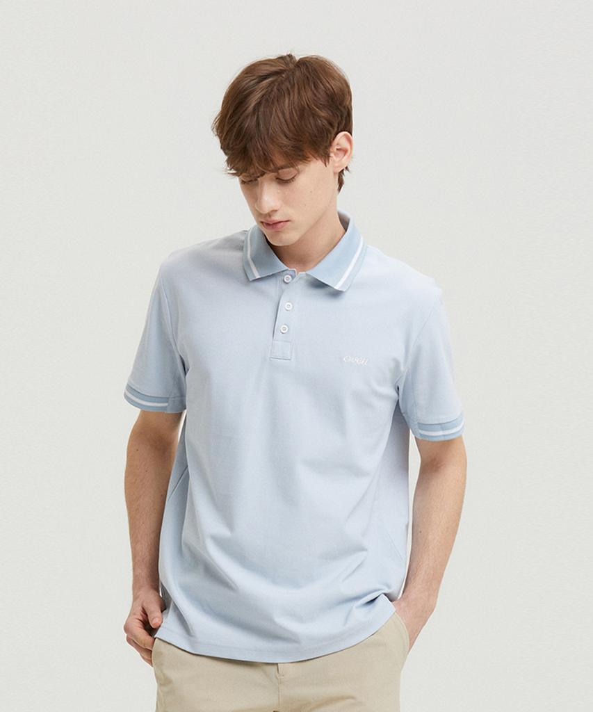AVEN Flex Cool Polo Shirt Sky Blue