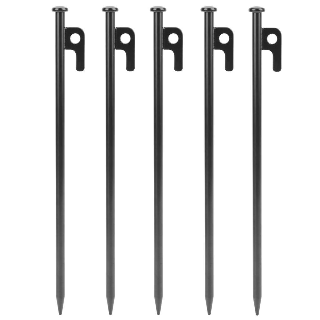 5Pcs Tents Stakes Multifunction Heavy Duty Metal Easy Penetration Corrosion Resistant Ground Stakes