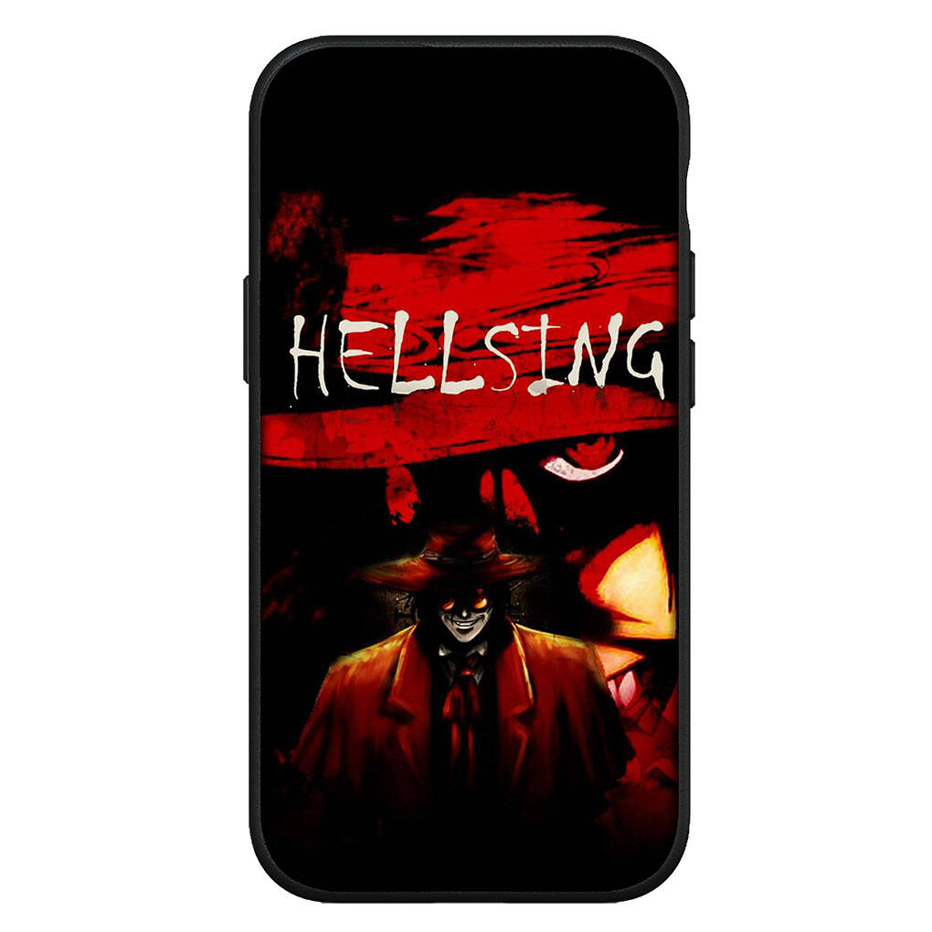 Coque pour iPhone 17 16 15 Xiaomi Poco Redmi Note 14 13 12 11 Pro Max 9 16e Samsung Galaxy S25 S24 S23 OPPO Huawei Dessin animé Hellsing Alucard Coque de téléphone