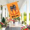1pc Autumn Harvest Welcome Garden Flag, Double-Sided Polyester Yard Decor, Thanksgiving Outdoor Lawn Decoration, No Electricity Needed, Outside Decora