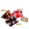 Semi-Enclosed Rabbit Cotton Nest Thickened Warm Hamster Triangle Tent Soft Comfortable Guinea Pig Plaid Nest Autumn and Winter