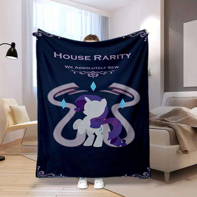 Rarity Little Pony Blanket Suitable All Seasons Soft Comfortable Sofa Office Home Blanket Holiday Gift Blanket Suitable For All Seasons Blanket