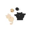 Fish in Cat's Eyes: Cute and Funny Cat Brooch Accessory