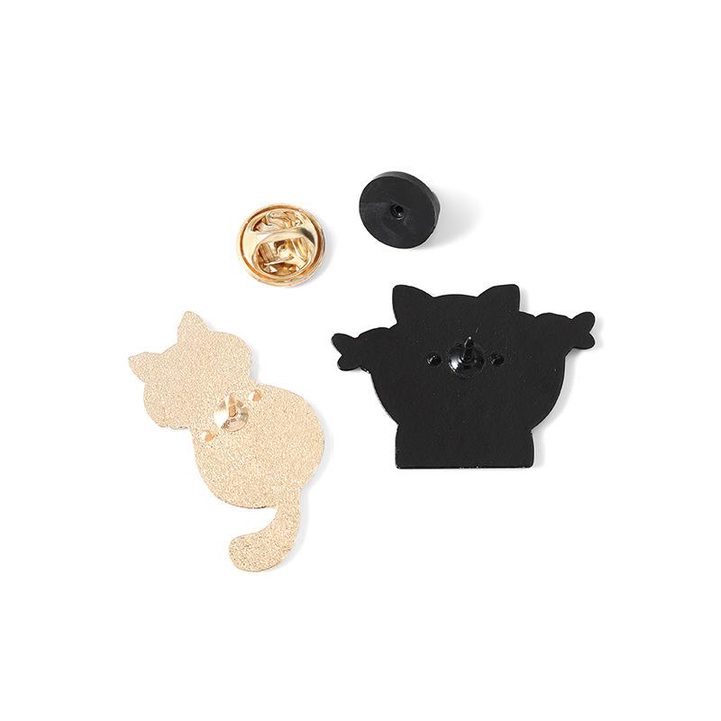 Fish in Cat's Eyes: Cute and Funny Cat Brooch Accessory