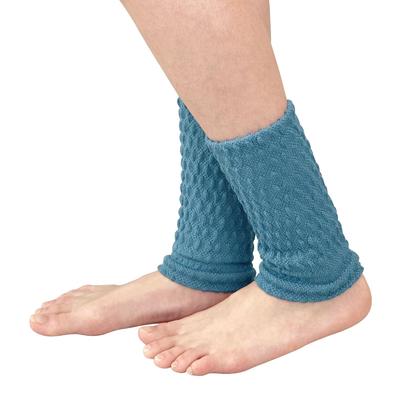 Onmusubi Zdravý hrejivý návlek na členok Krátka veľkosť Padne Pletené Unisex Návleky na nohy Ponožky Ponožky Kondičné Yamachu 140186 (Modrá/Jeden Najviac/So Zapínaním)