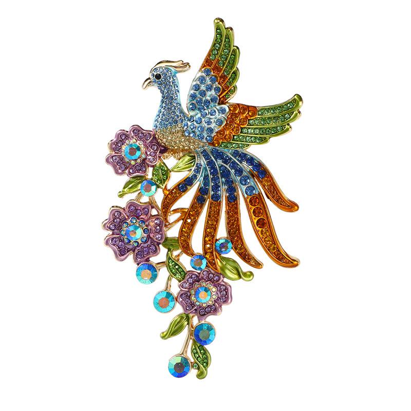Heavy Craftsmanship Phoenix Fashion High-end High-end Large Animal Accessories Brooch