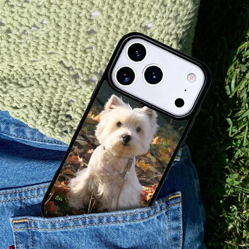 Maltese West Highland Terrier Dog Mobile Phone Case Compatible with IPhone 17 16 15 14 13 12 11Pro Max 17 Air Cover