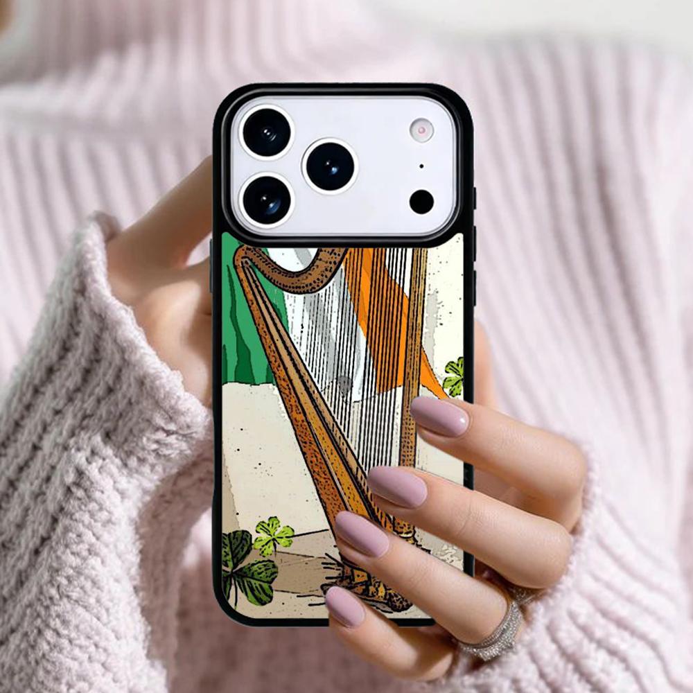 Ireland Irish Flag Phone Case For Apple iPhone 17 Air 16E 15 14 Plus 13 12 11 Pro Max Mini Funda Cover