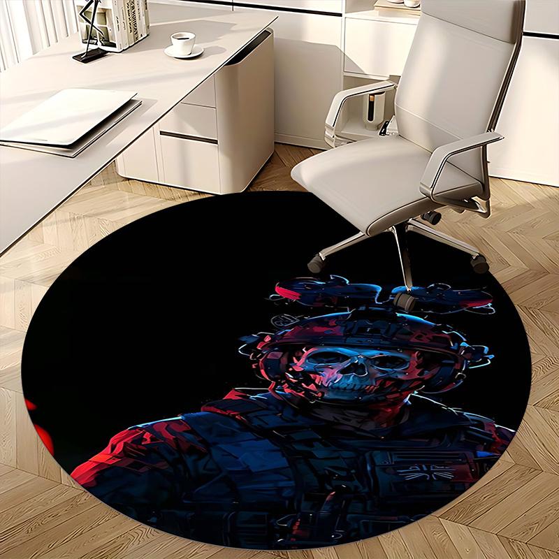 Call of Duty: Ghosts Chair mat Round Rug Office carpet, Non slip, Suitable for Living Rooms, Bedrooms Decor 1205565a