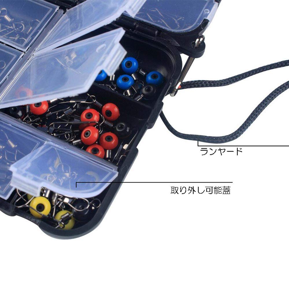 zmart Fishing Hooks and Accessories Includes Jig Sinker Fishing and Swivels for Bass Soft Worm Offset Split Snap Barbless Treble Hook Assist and