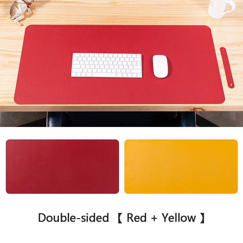 Large Size Office Desk Protector Mat PU Leather Waterproof Mouse Pad Desktop Keyboard Desk Pad Gaming Mousepad PC Accessories