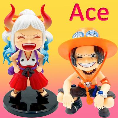 One Piece Laughter Series Ace Couchant Anime Figure Model Gk Statue Boys Collection Desktop Decoration Ornament Toys Gifts