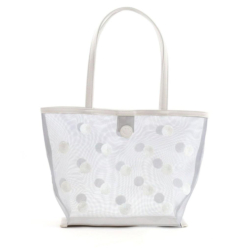 Cuco SMILEY Pünktchen Pailletten Stickerei Tragetasche 2513111703 Schwarz (019)