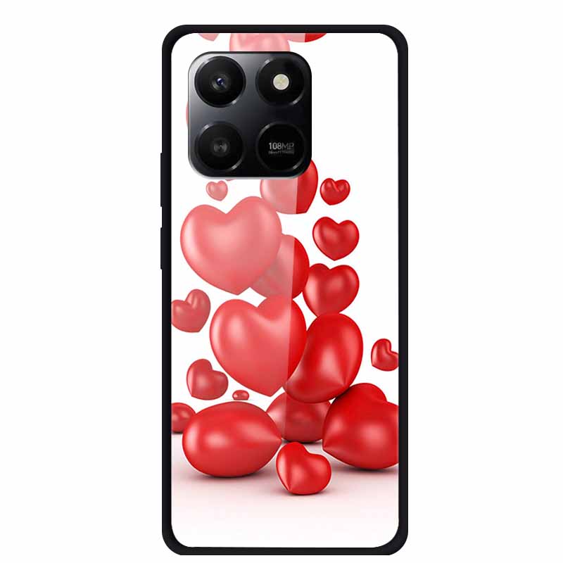 Glass Case For Honor X7d Play 10T 5G Case Soft Bumper Hard Tempered Glass Back Cover For Honor 400 Smart 2025 Phone Cases Fundas