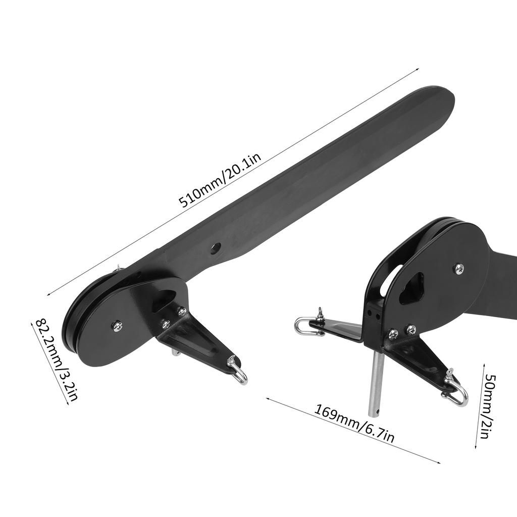 Kayak Boat Tail Rudder Direction Control Fishing Boat Canoe Tail Kayak Steering System Clip Buckle Canoeing Boat Accessories