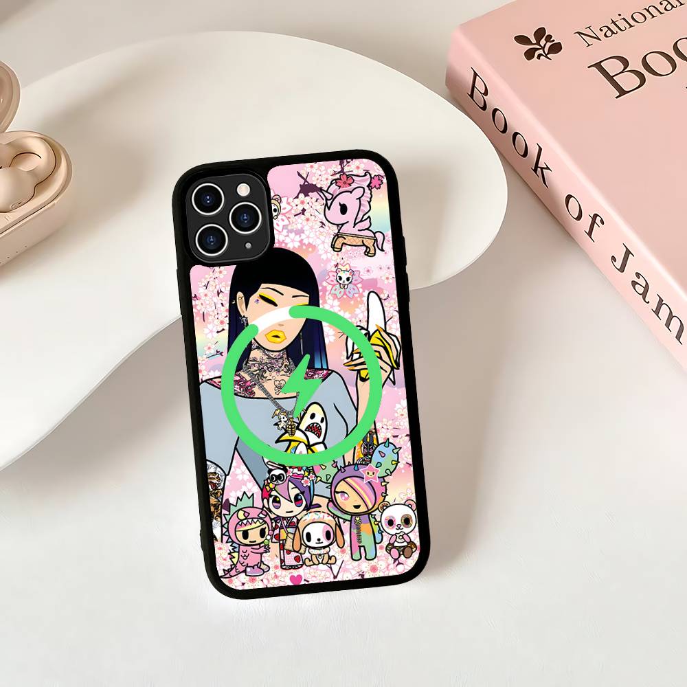 Character T-tokidoki For Magsafe Magnetic Phone Case Wireless PC+TPU For IPhone 11 12 13 14 15 16 17 Pro Max Plus