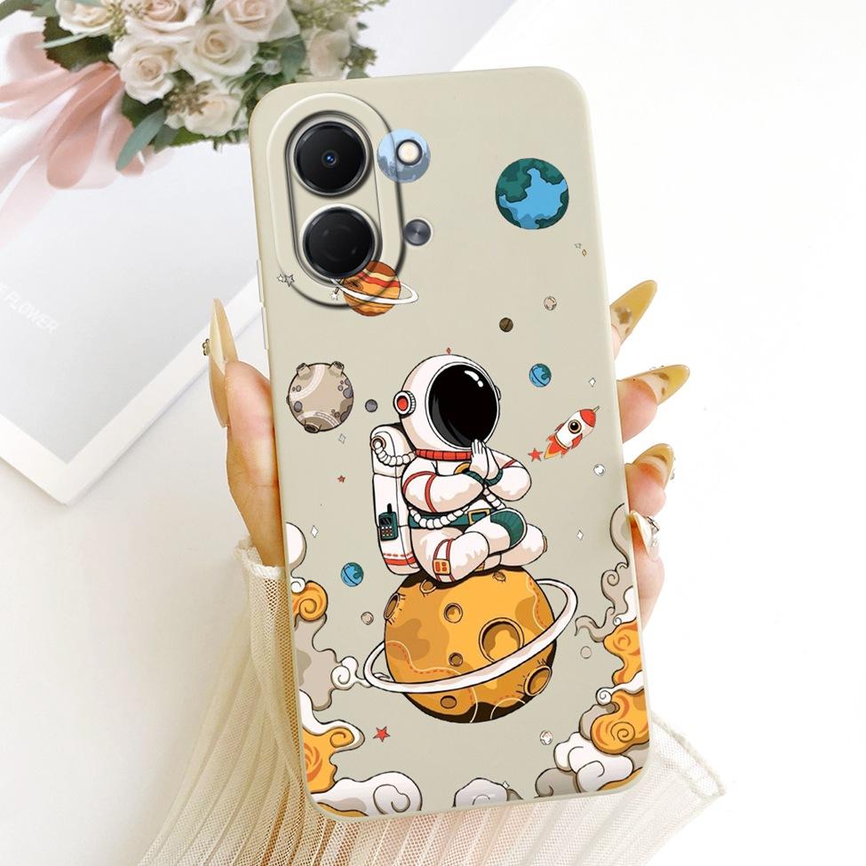 Phone Case For Tecno Spark Go 3 KN3 Cover For Techno Spark Go 3 Casing Aesthetic Luxury Fashion Flowers Kawaii Cute Painted