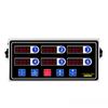 4/6/8/12 Channel HD LED Screen Timer Kitchen Commercial Stainless Steel Timer Precise Timing Reminder Device