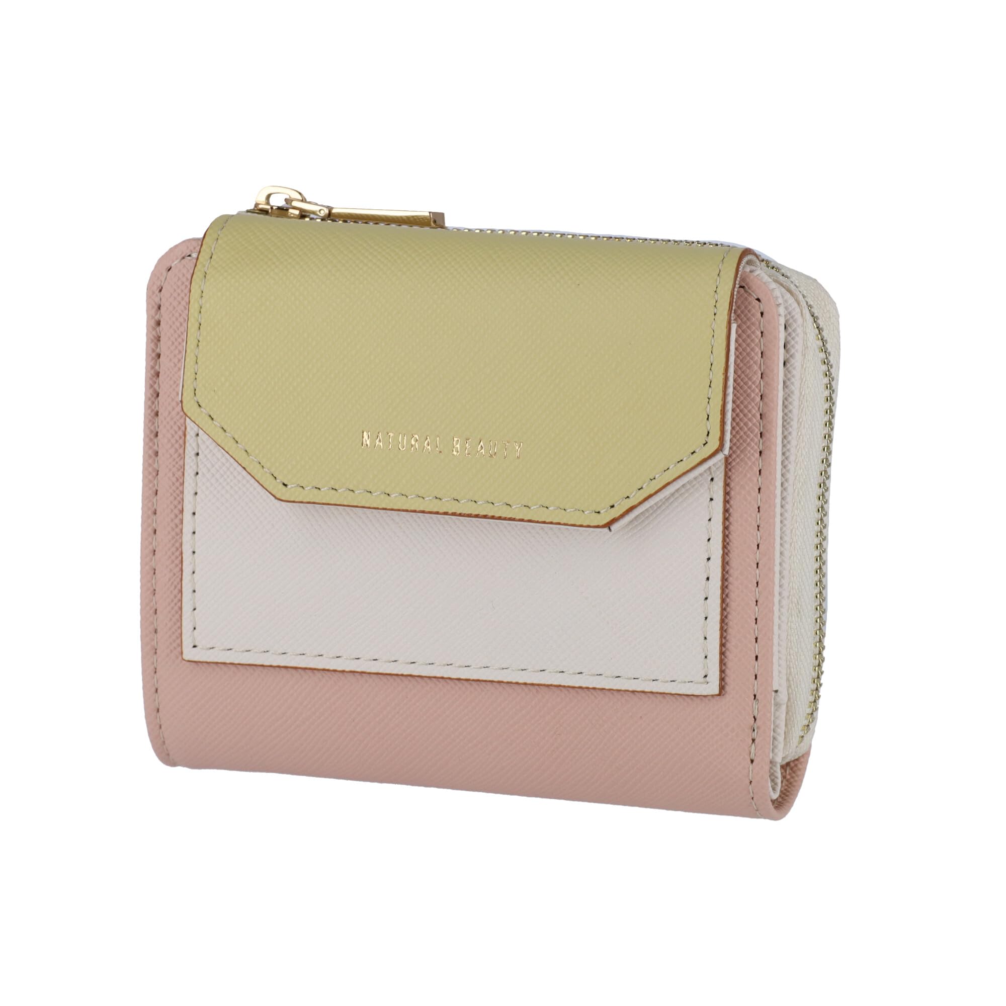 

Кошелек-бифолд с маленьким клапаном Натуральная красота , розовый, розовый