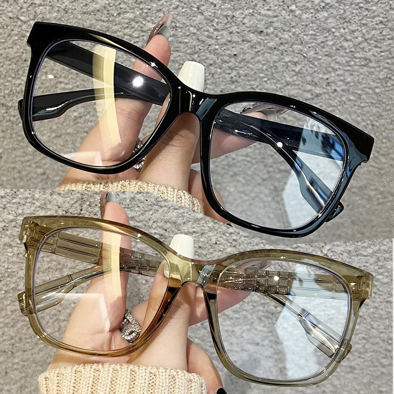 

2 шт. Очки с защитой от синего света для женщин с обычной оправой для очков, готовые, ретро, плоская оправа