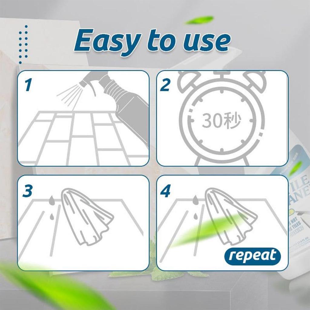 500ml Tile and Grout Cleaner Sprayer House Multipurpose Accessory for Bathroom Showering Tap Tool Deep Cleaning