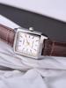Casio Braunes Lederarmband, weißes Zifferblatt, Damenuhr mit Quarzwerk LTP-V007L-7E2
