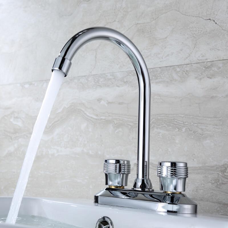 TLXT Double-Hole Basin Kitchen Faucet