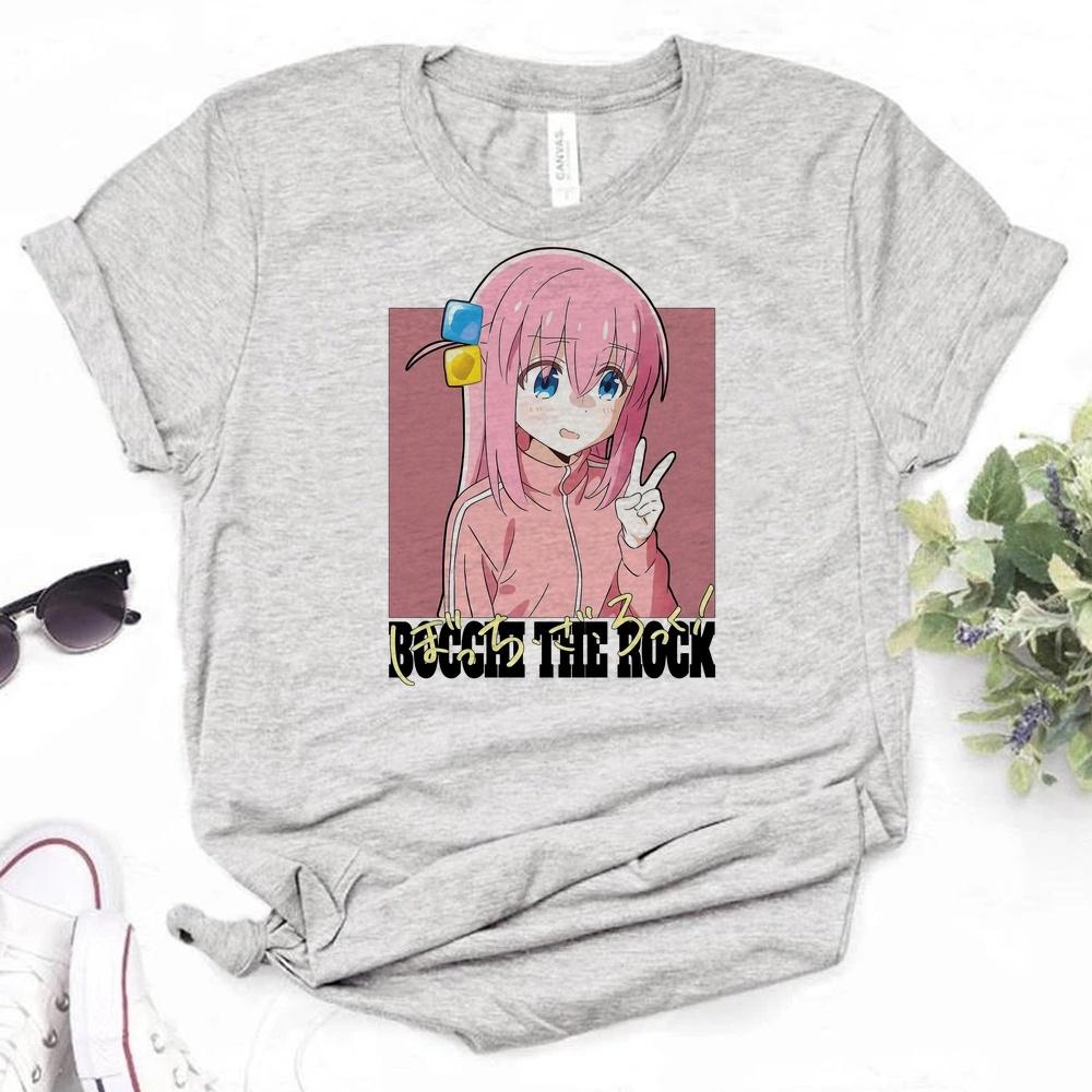 Bocchi The Rock T Shirt Teen Grunge Cutecore Baddie Korean Fashion Jojifuku Shirt Jojifuku Funny Alternative Summer Manga