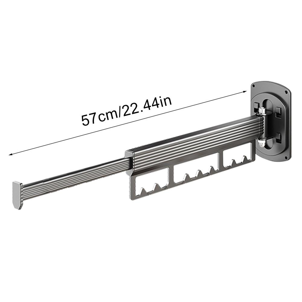 Clothes Drying Rack  Aluminum Alloy Folding Drying Rack Wall-mounted Collapsible Drying Rack Space Saver Clothes Dryer