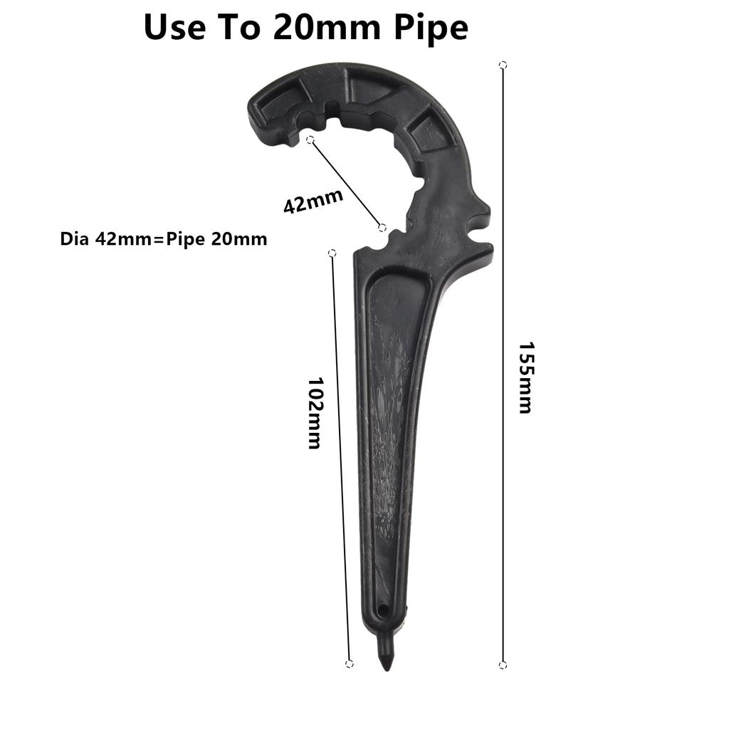 PE Pipe Fitting Wrench PE Pipe Fast Connecting Fittings PVC Pipe Valve Lock Nut Wrench Wrench Irrigation Tubing Repair Tools