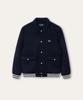 Viiverde Wool Varsity Jacket Navy