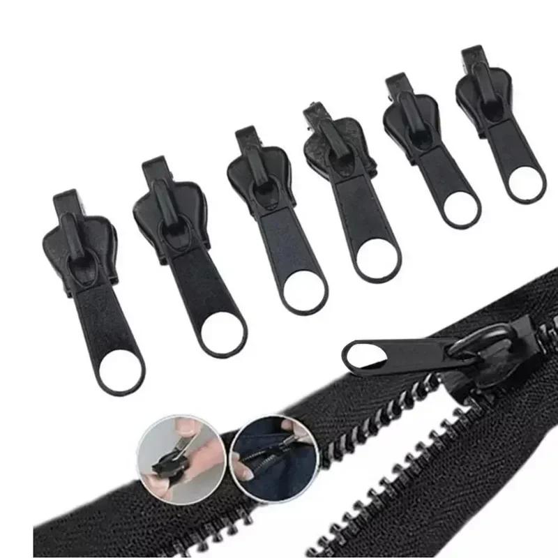 6pcs Instant Zipper Universal Instant Fix Zipper Repair Kit Replacement Zip Slider Teeth Rescue New Design for Sew Zipper Slider
