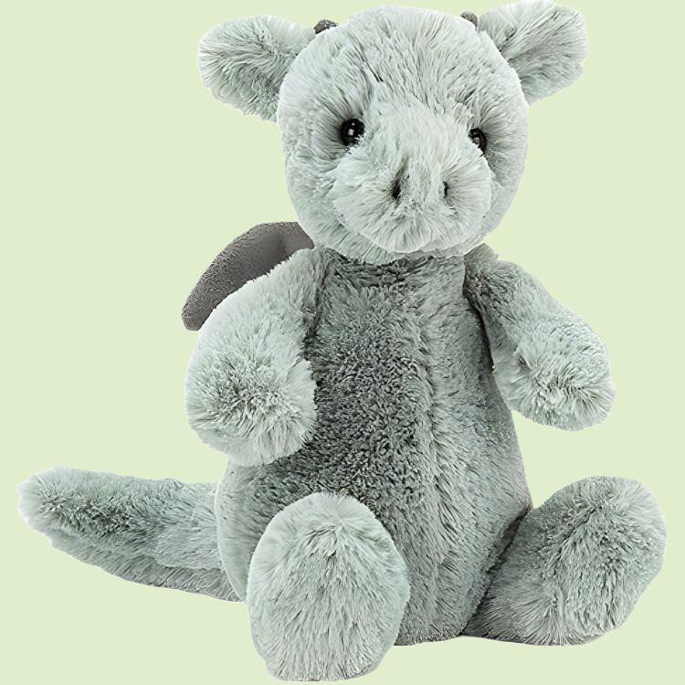 Jellycat Shy Series Green Dragon Small Doll Plush Doll 18cm High