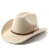 Right-angle Square Top Western Cowboy Men's and Women's Woolen Hat Outdoor Side Air Eye Breathable Hat