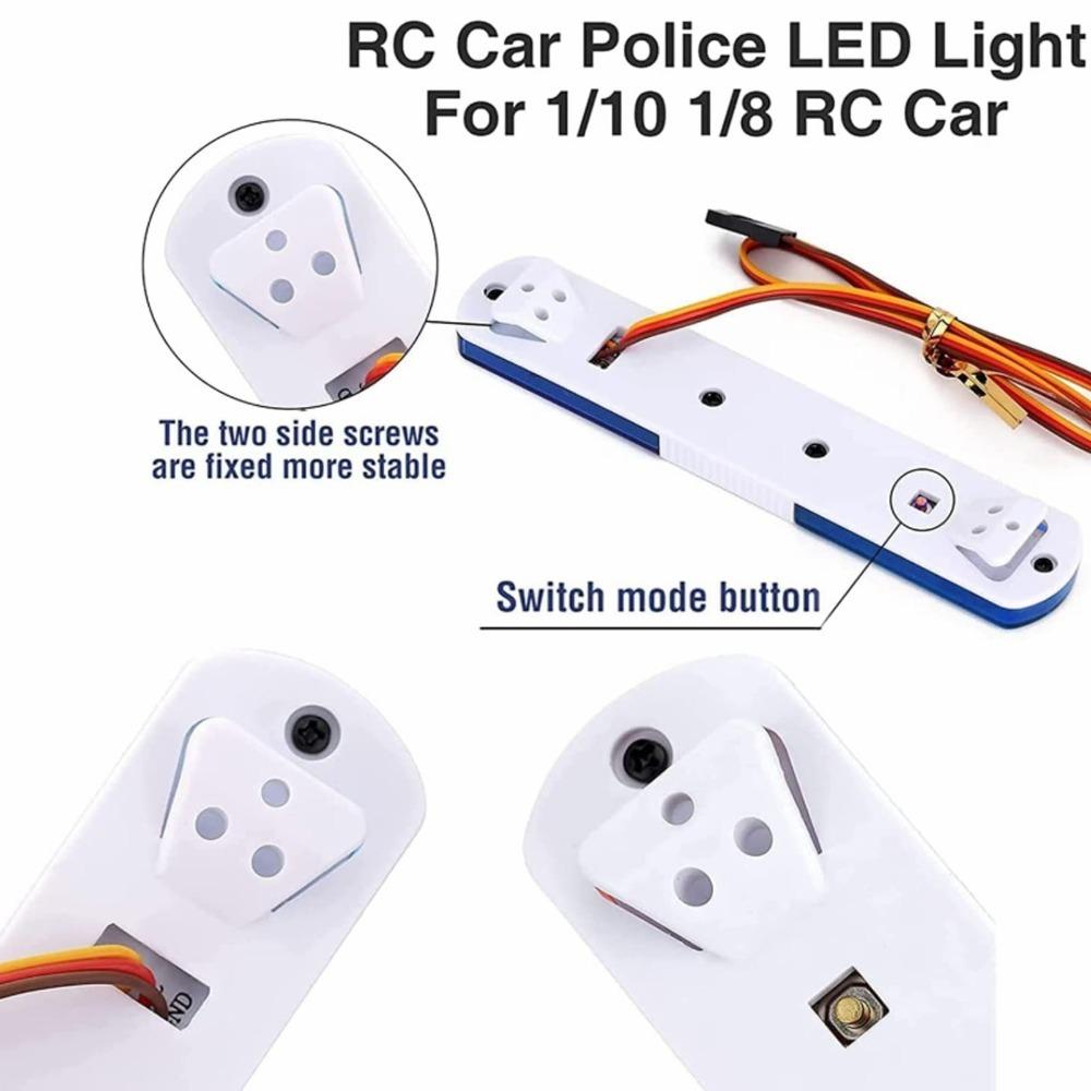 Multi-Function Alarming Light 115mm Alarming Flash Lamp Durable Light Bar Lamp  RC Car Accessories