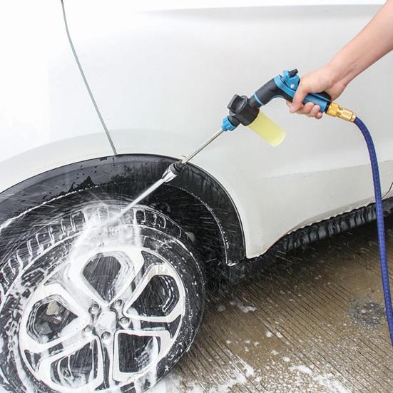 Car Cleaning Pressure Washer Metal Extension Pole Adjustable Nozzle Garden Faucet Pressure