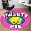 1pc Looney Tunes Tweety Pie Office Round Area Rug, Under Office Chairs Bedroom Living Room Home Decor  A1022305