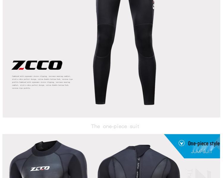 ZCCO Men's 3mm Neoprene Wetsuit for Swimming, Diving, and Surfing