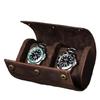 Retro Leather Travel Watch Box - Drop-Proof, Portable Storage for Mechanical Watches