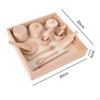 14 Pieces Sensory Bin Tools, Wooden Scoops and Tongs, Motor Skills Development, Table Tools