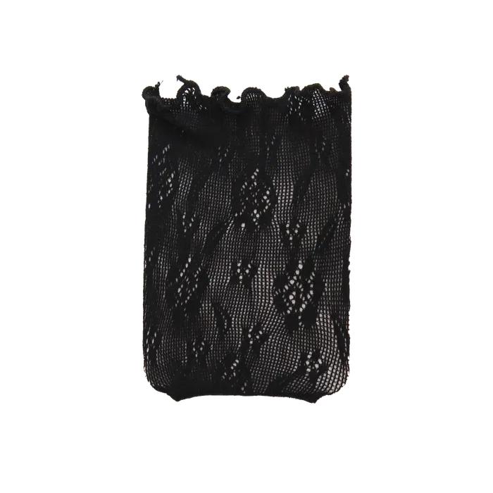 Rose Ankle Socks (Black)