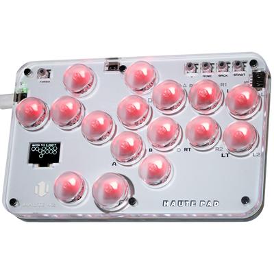 Haute42 Leverless Arcade Improved Model High for Customizable Top Panel RGB LED Hot Swap Rapid Fire Japanese Instruction Manual Included Stick,