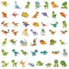 50PCS Dinosaur Stickers Set Cute Cartoon Animal Decals Vinyl Waterproof for Scrapbooking Skateboards Laptops